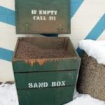 sand box for snow and ice
